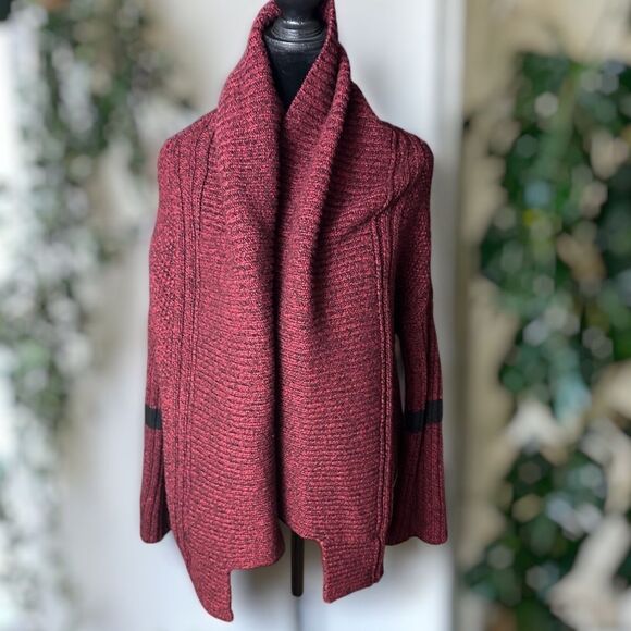 Zadig & Voltaire Merino Wool Shawl Cardigan Size S/XS - Picture 1 of 14